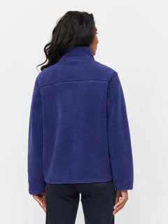 KnowledgeCotton Apparel - W's Teddy high neck fleece zip jacket - 100% Recycled PET - Weekendbee - sustainable sportswear