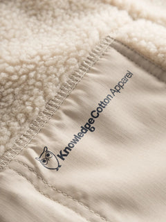 KnowledgeCotton Apparel - W's Teddy high neck fleece zip jacket - 100% Recycled PET - Weekendbee - sustainable sportswear