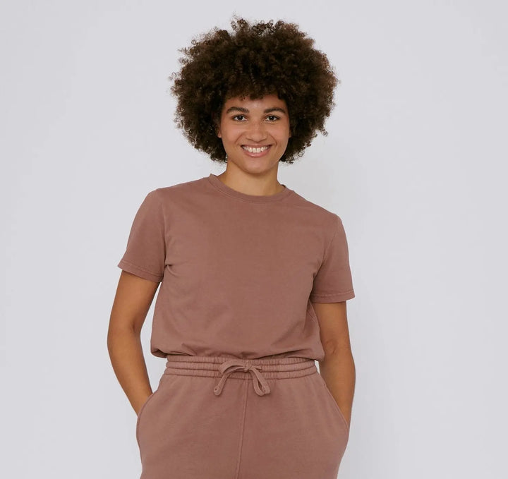 W's Tee - Organic Cotton Shirt Organic Basics TerraToned Brick S