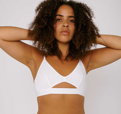 Organic Basics W's TENCEL Lite Bralette White Underwear