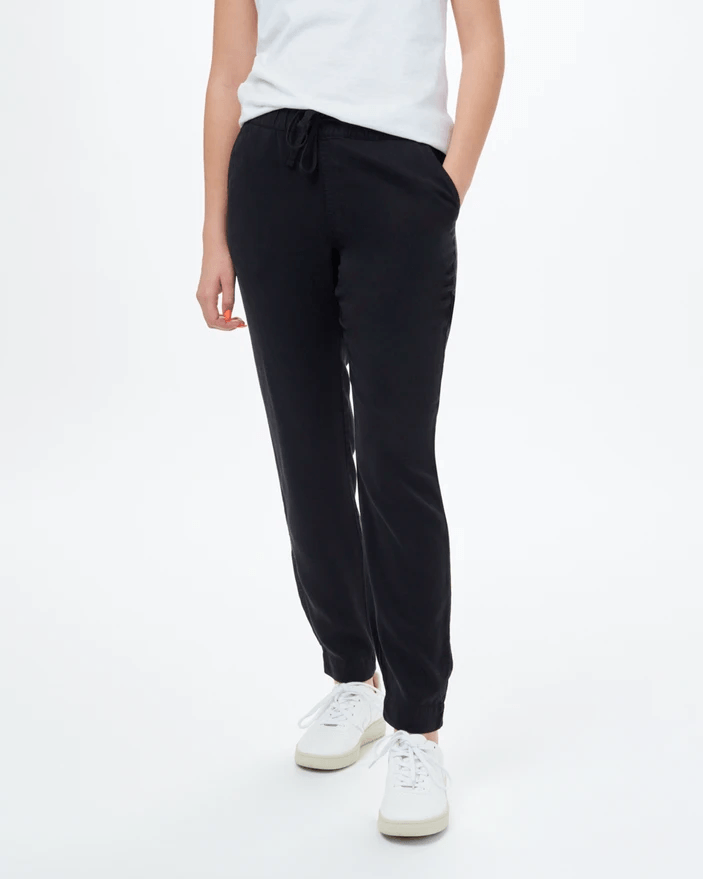 Tentree W's Tencel Pacific Jogger- Made From 100% Tencel Meteorite Black Pants
