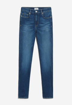 Armedangels W's Tillaa - Stretch Mid Waist Skinny Jeans - Organic Cotton Iris Blue Pants