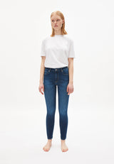 Armedangels W's Tillaa - Stretch Mid Waist Skinny Jeans - Organic Cotton Iris Blue Pants