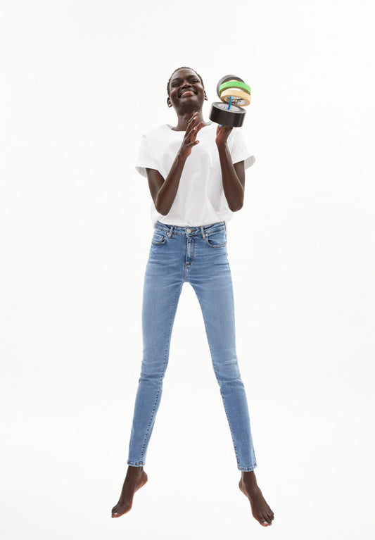 Armedangels W's Tillaa - Stretch Mid Waist Skinny Jeans - Organic Cotton Pants
