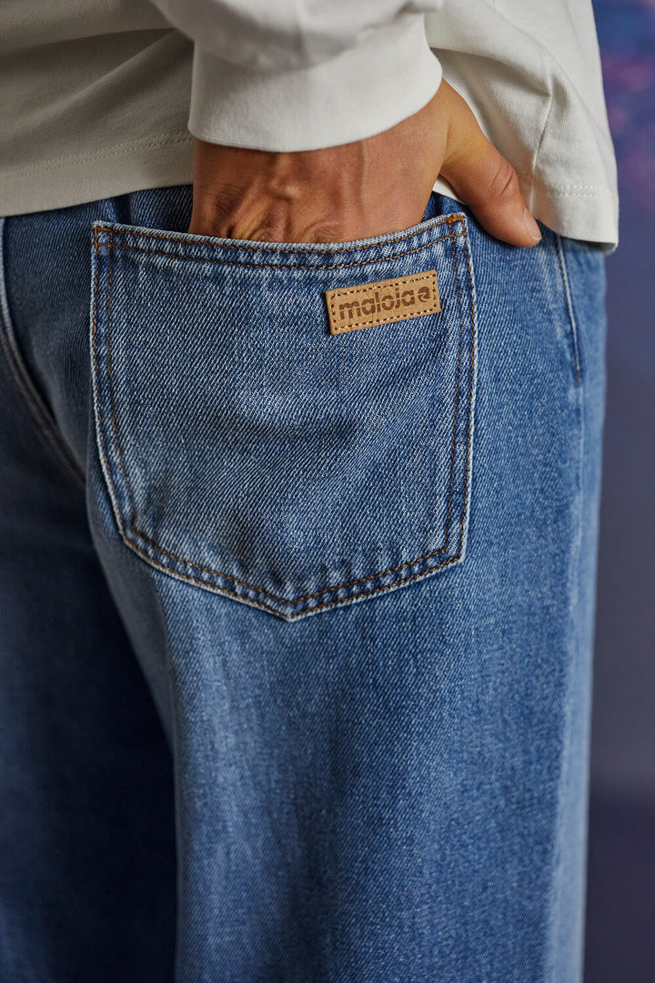 W's TisensM. Eco Washed Denim Pants - 100% Organic Cotton Pants Maloja