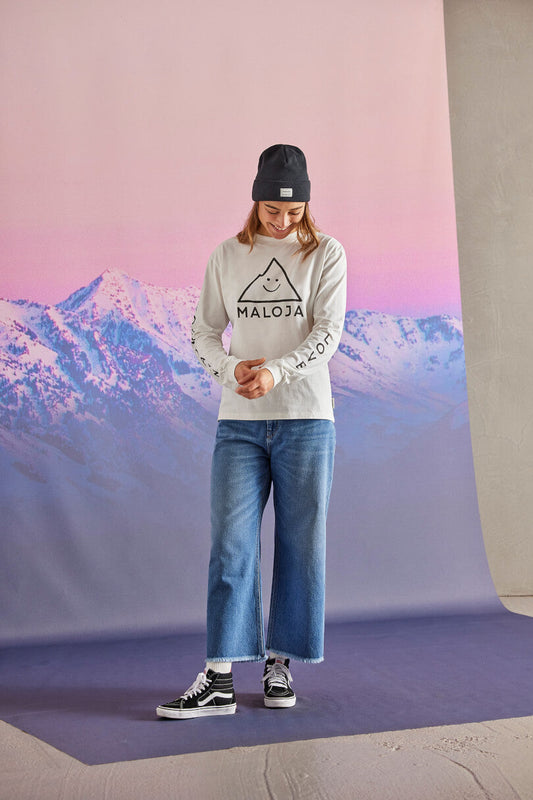 Maloja W's TisensM. Eco Washed Denim Pants - 100% Organic Cotton Light Blue 32 Pants