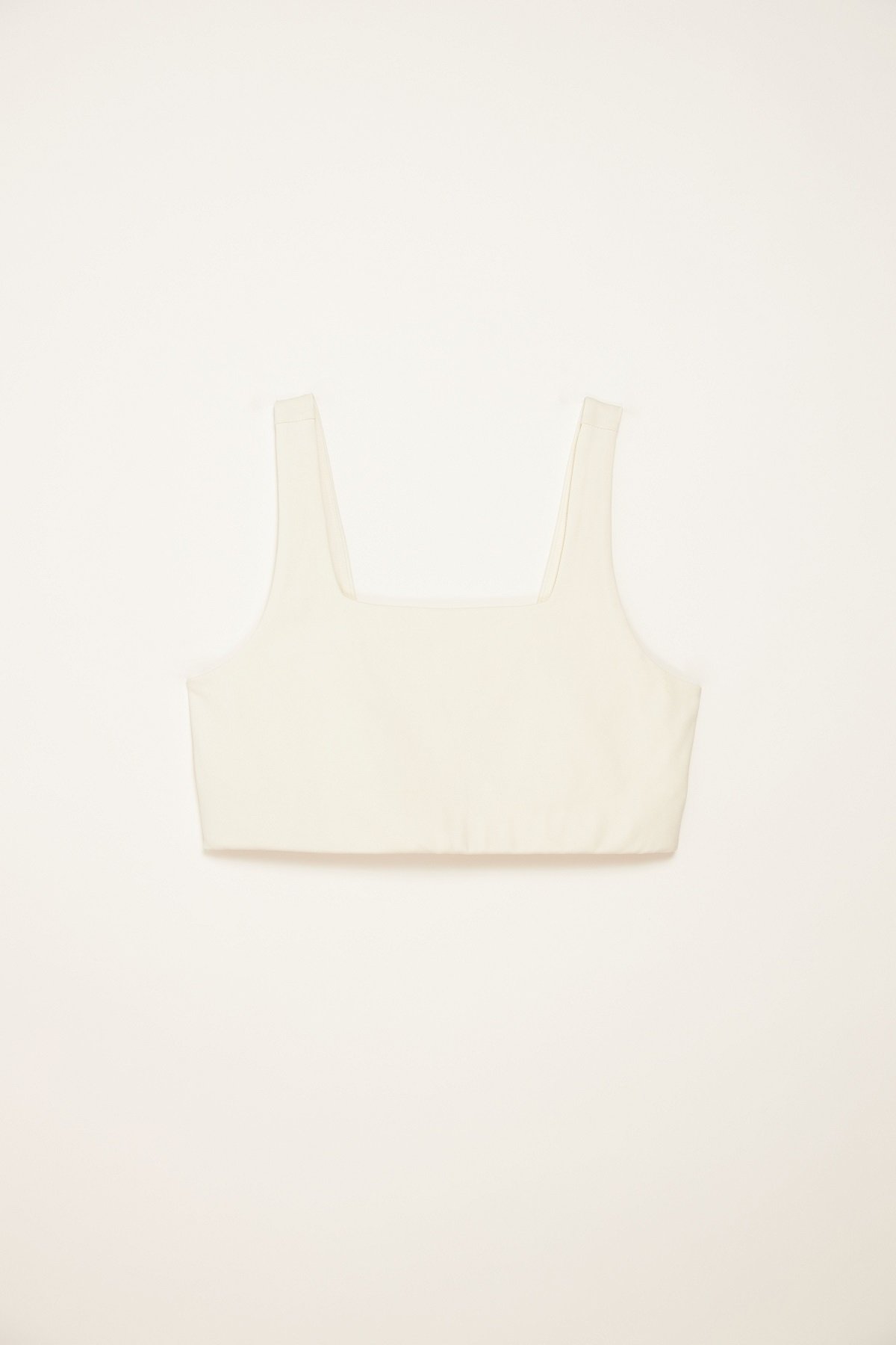 Girlfriend Collective W's Tommy Bra Square Neck - Made from Recycled Plastic Bottles Ivory Underwear