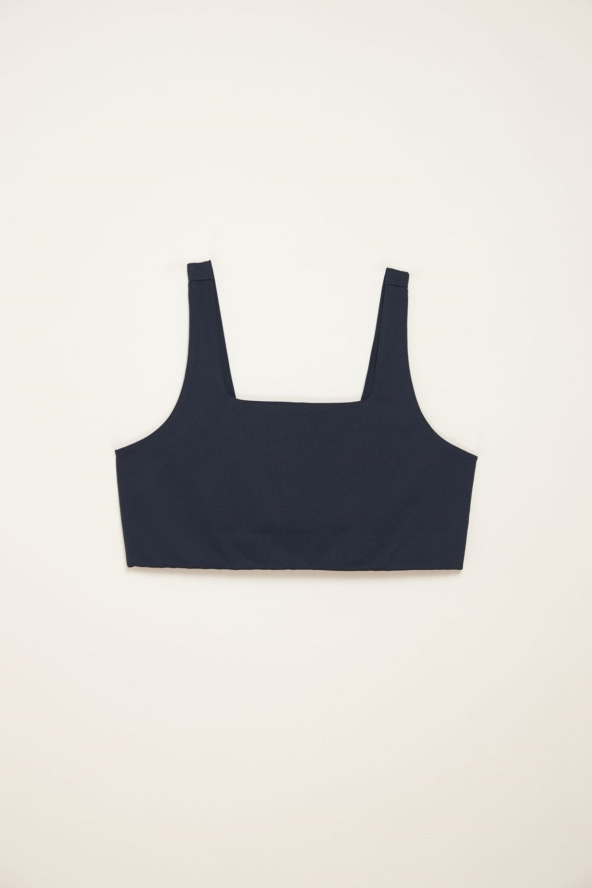 Girlfriend Collective W's Tommy Bra Square Neck - Made from Recycled Plastic Bottles Midnight Underwear