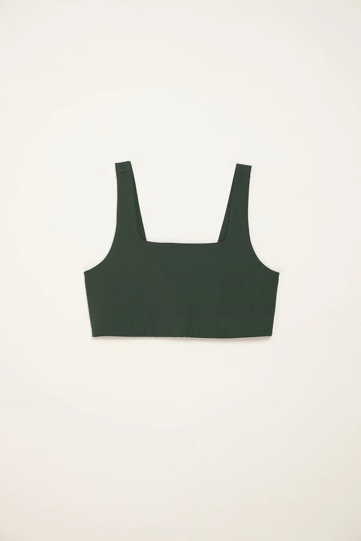 Girlfriend Collective W's Tommy Bra Square Neck - Made from Recycled Plastic Bottles Moss Underwear