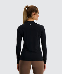 Gymnation W's Training Long Sleeve - Recycled Polyester & Tencel Lyocell Black Shirt