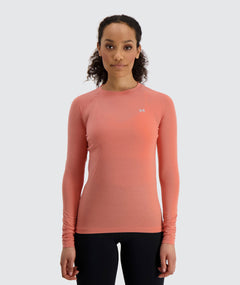 Gymnation W's Training Long Sleeve - Recycled Polyester & Tencel Lyocell Coral Shirt