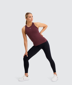 Gymnation W's Training Tank Top - OEKO-TEX®-certified material, Tencel & PES Wine Red