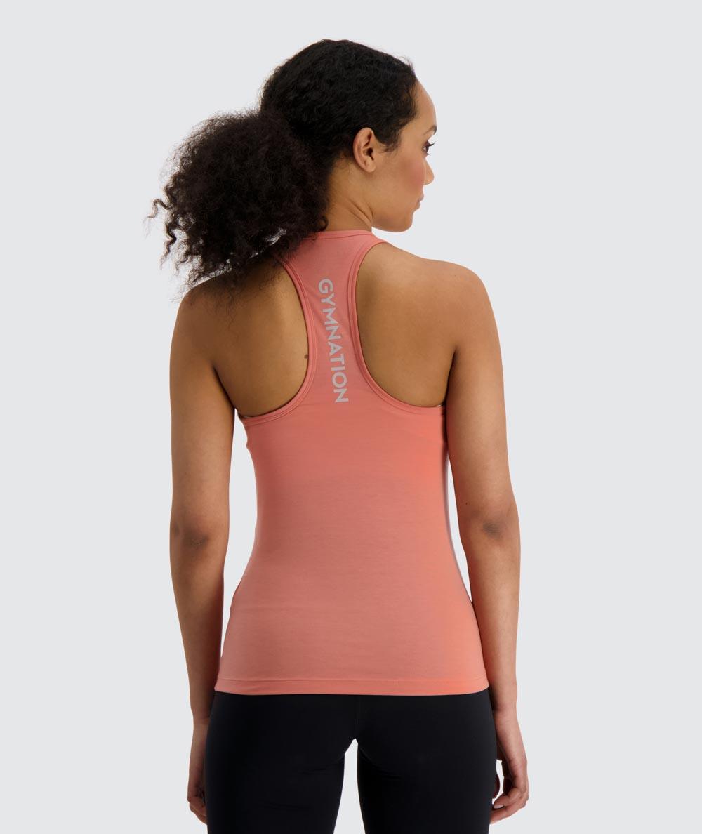 Gymnation W's Training Tank Top - Recycled Polyester & Tencel Lyocell Coral Shirt