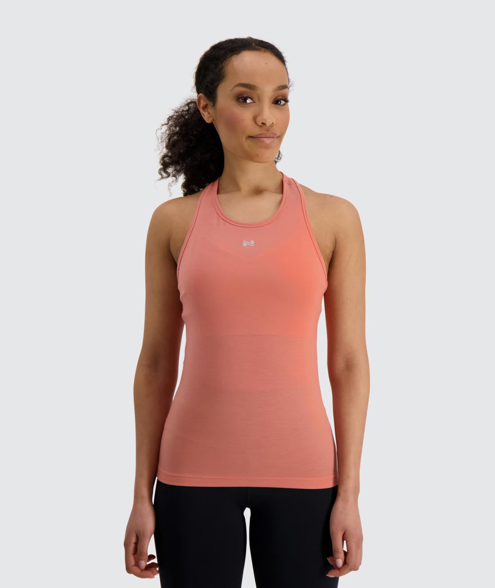 Gymnation W's Training Tank Top - Recycled Polyester & Tencel Lyocell Coral Shirt