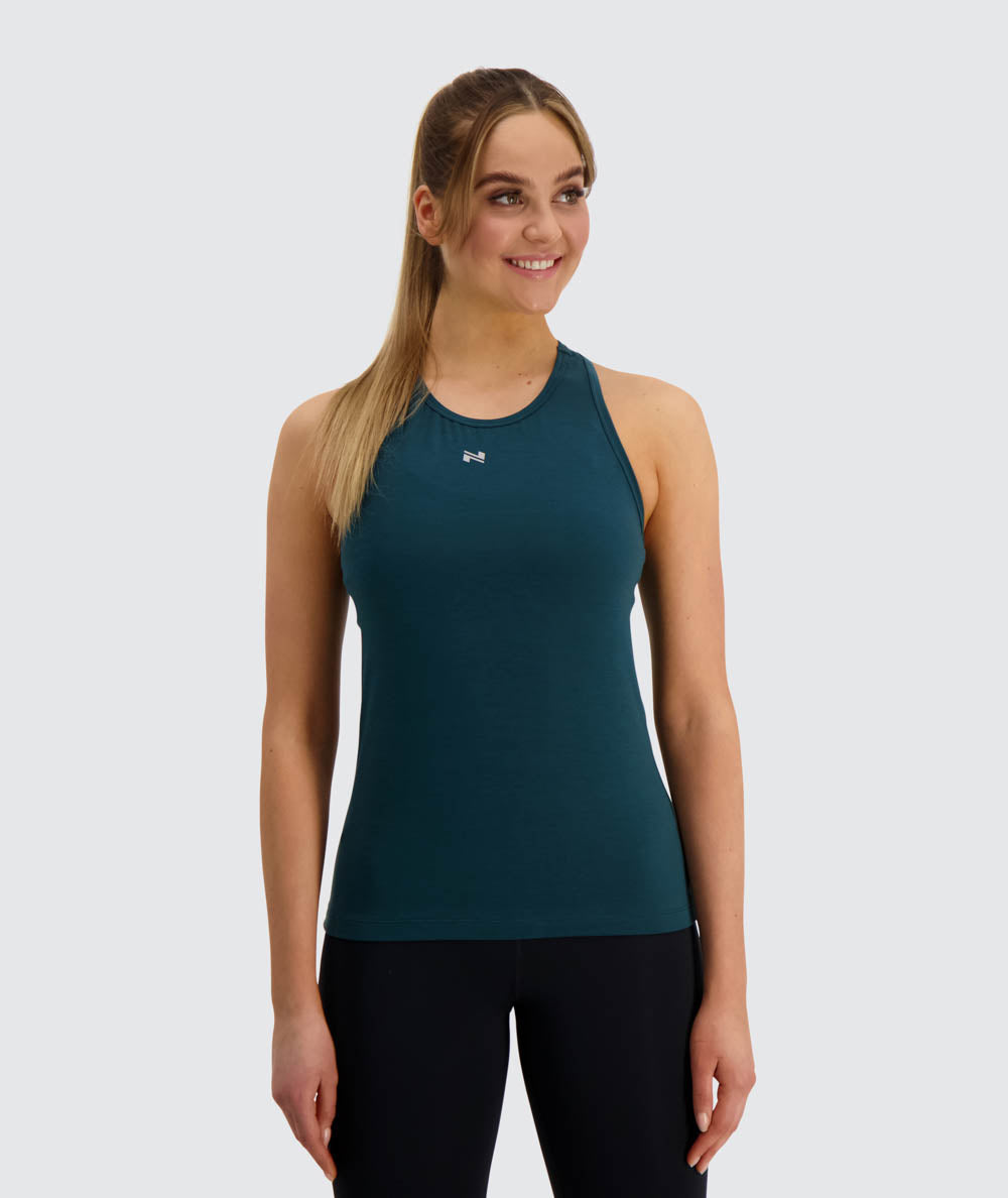 Gymnation W's Training Tank Top - Recycled Polyester & Tencel Lyocell Forest Green Shirt