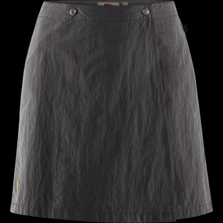W's Travellers MT Skort - Recycled polyamide & Organic cotton Skirt Fjällräven Dark Grey 34
