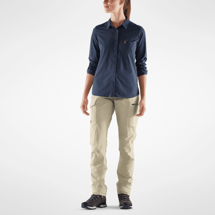 W's Travellers MT Trousers - Recycled Nylon & Organic Cotton Pants Fjällräven Light Beige 36