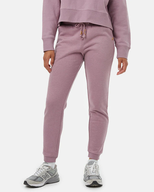 Tentree W's TreeFleece Bamone Sweatpant - Organic Cotton, Tencel & Recycled Polyester Lilac Chalk Pants