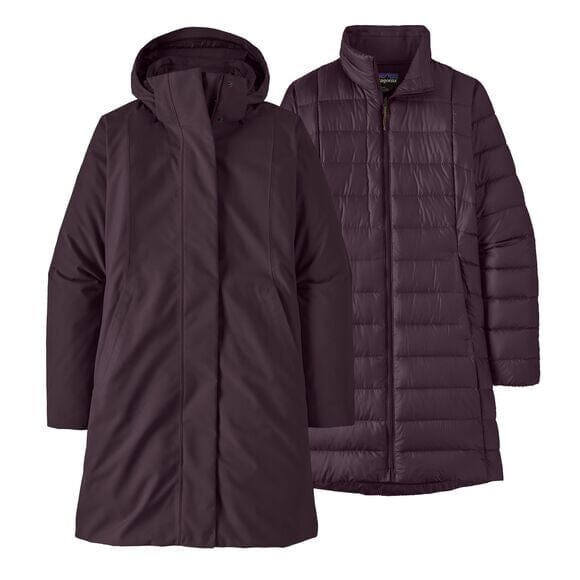 Patagonia W's Tres 3-in-1 Parka - Recycled polyester & recycled down Obsidian Plum Jacket