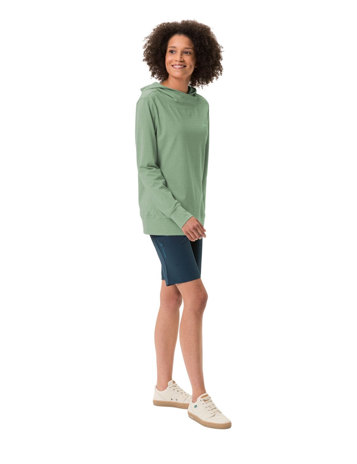 Vaude W's Tuenno Pullover - Organic Cotton & Recycled Polyester Willow Green Shirt