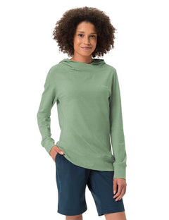Vaude W's Tuenno Pullover - Organic Cotton & Recycled Polyester Willow Green Shirt