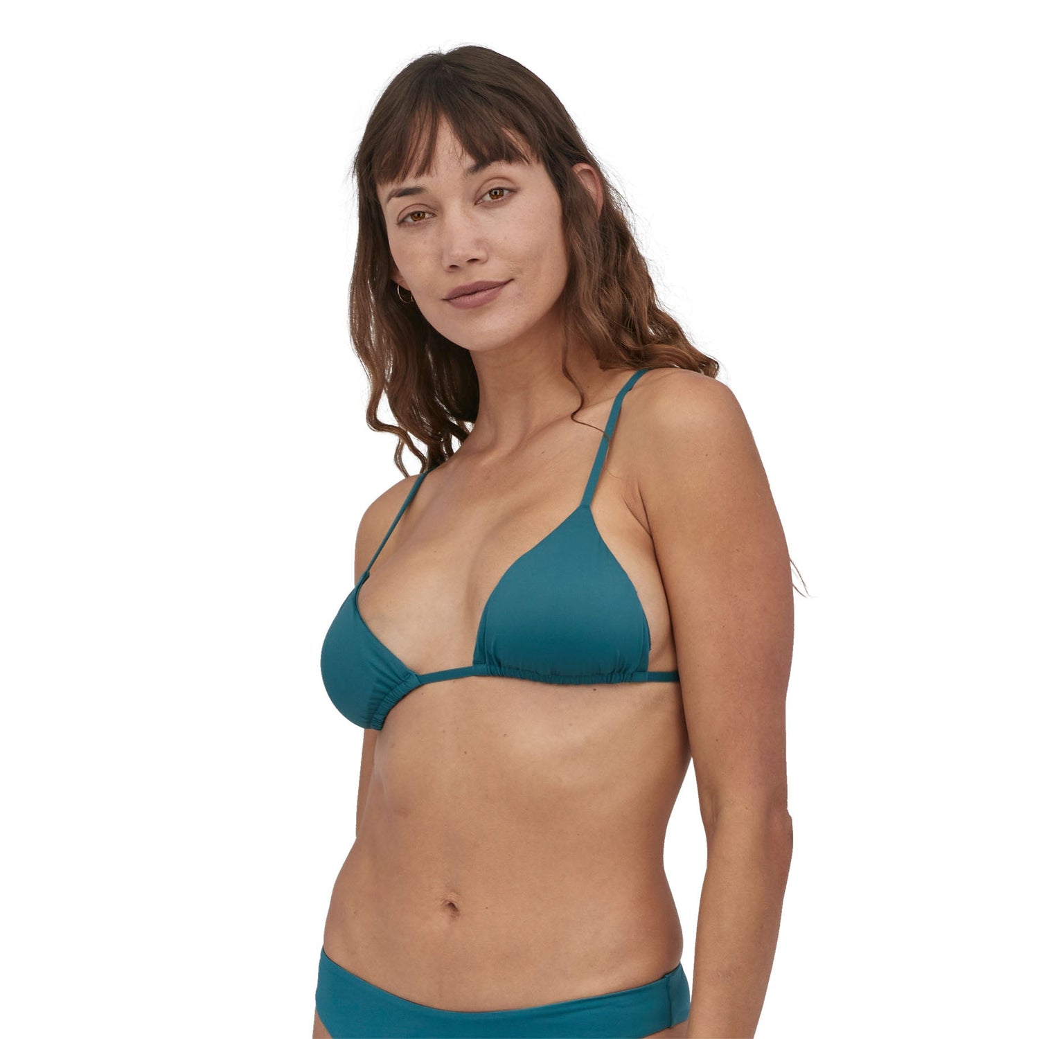 Patagonia W's Upswell Bikini Top - Recycled Plastic Abalone Blue Swimwear