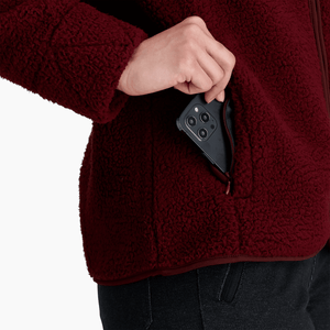Royal Robbins W's Urbanesque fleece jacket - Polyester & Recycled polyester Burnt Grape