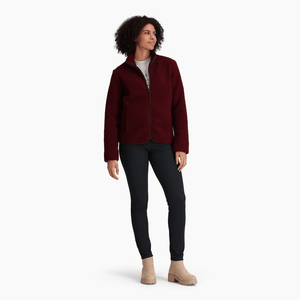 Royal Robbins W's Urbanesque fleece jacket - Polyester & Recycled polyester Burnt Grape