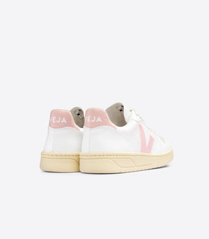 Veja W's V-10 CWL - Cotton Worked as Leather White Petale