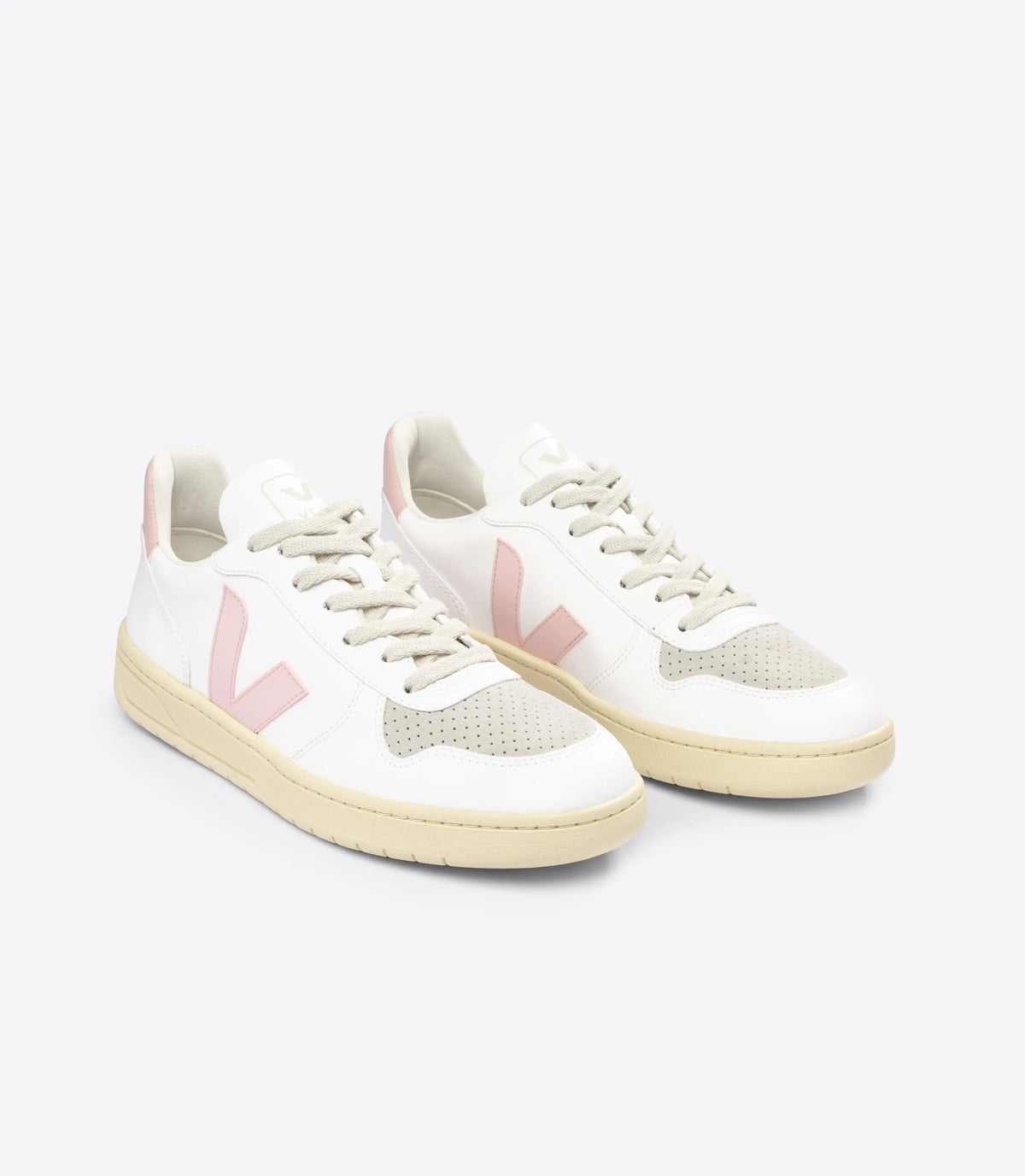 W's V-10 CWL - Cotton Worked as Leather Shoes Veja White Petale 37