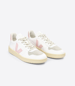 Veja W's V-10 CWL - Cotton Worked as Leather White Petale Shoes