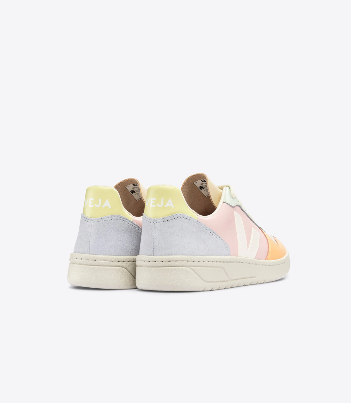Veja W's V-10 Leather - Classical Sneakers Petale White Multico Shoes
