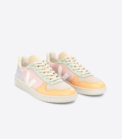 Veja W's V-10 Leather - Classical Sneakers Petale White Multico Shoes