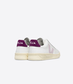 Veja W's V-12 Leather - Classical Sneakers White Parme Magenta Shoes