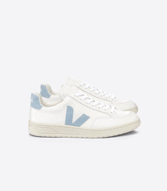 Veja W's V-12 Leather - Classical Sneakers White Steel Shoes
