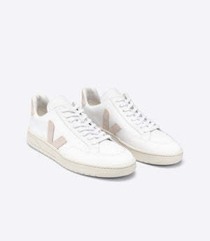 Veja W's V-12 Leather - Classical Sneakers White Sable