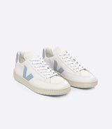 W's V-12 Leather - Classical Sneakers Shoes Veja White Steel 39