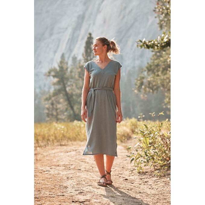 Royal Robbins W's Vacationer Dress - Hemp, Organic cotton & Recycled polyester Lt Slate Dress