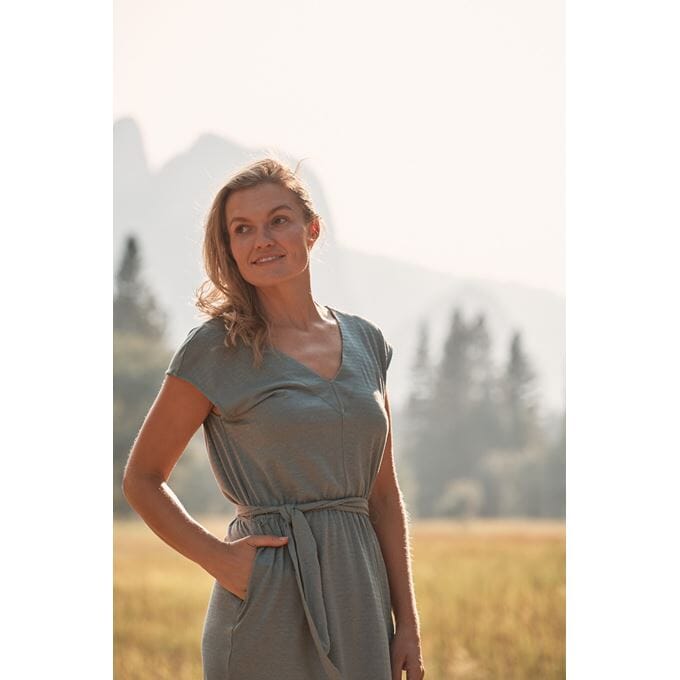 Royal Robbins W's Vacationer Dress - Hemp, Organic cotton & Recycled polyester Lt Slate Dress