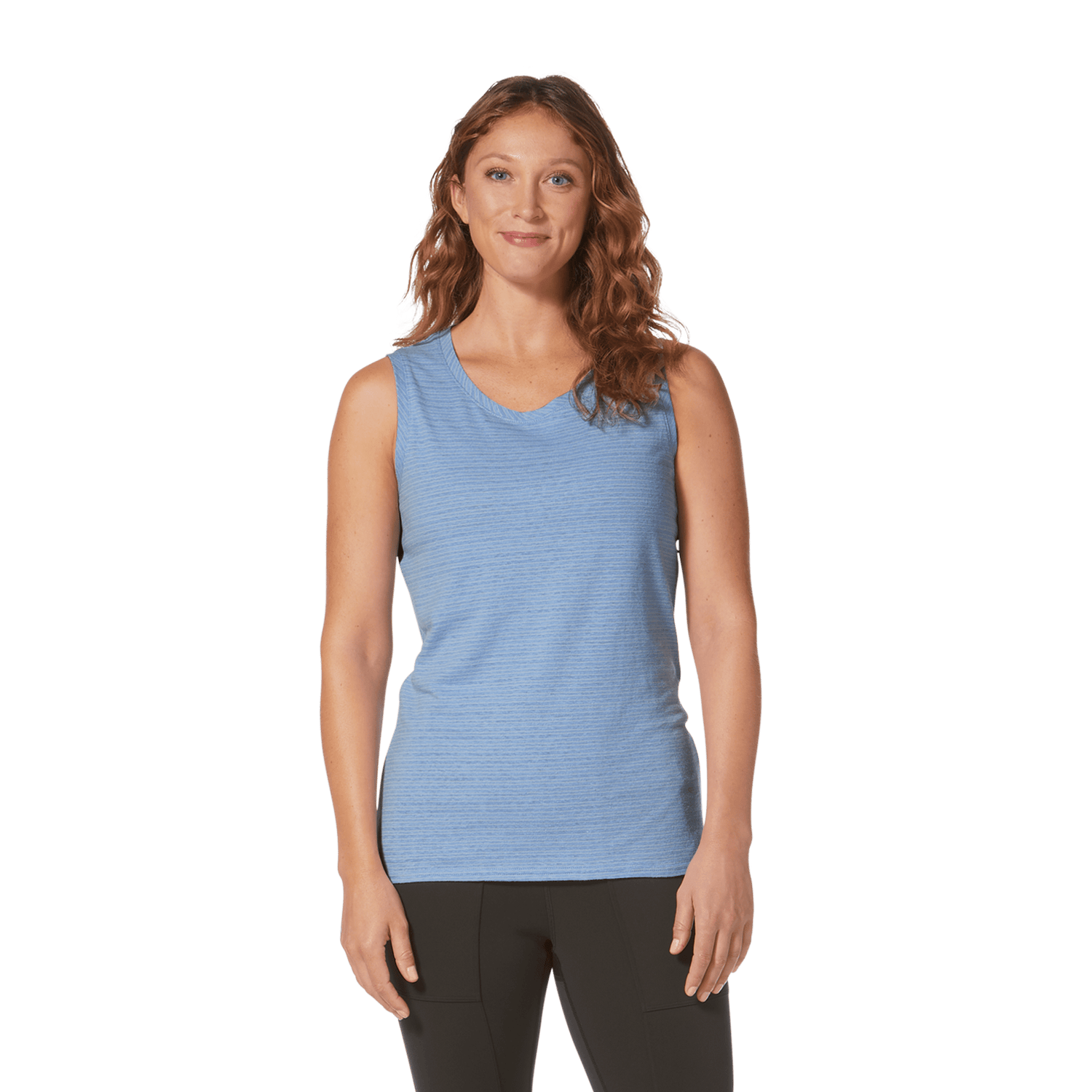 Royal Robbins W's Vacationer Tank - Hemp, Organic Cotton & Recycled polyester Larkspur Mist Str Shirt