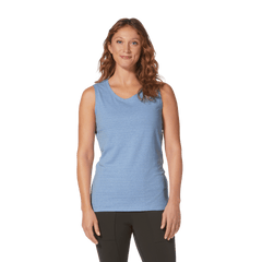 Royal Robbins W's Vacationer Tank - Hemp, Organic Cotton & Recycled polyester Larkspur Mist Str Shirt