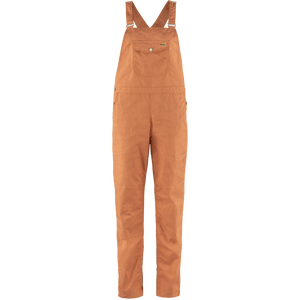 Fjällräven W's Vardag Dungaree Trousers - G-1000® Eco Stretch Desert Brown