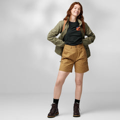 Fjällräven W's Vardag Shorts - Recycled Polyester & Organic Cotton Desert Brown Pants