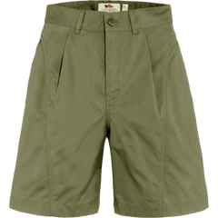 Fjällräven W's Vardag Shorts - Recycled Polyester & Organic Cotton Green Pants
