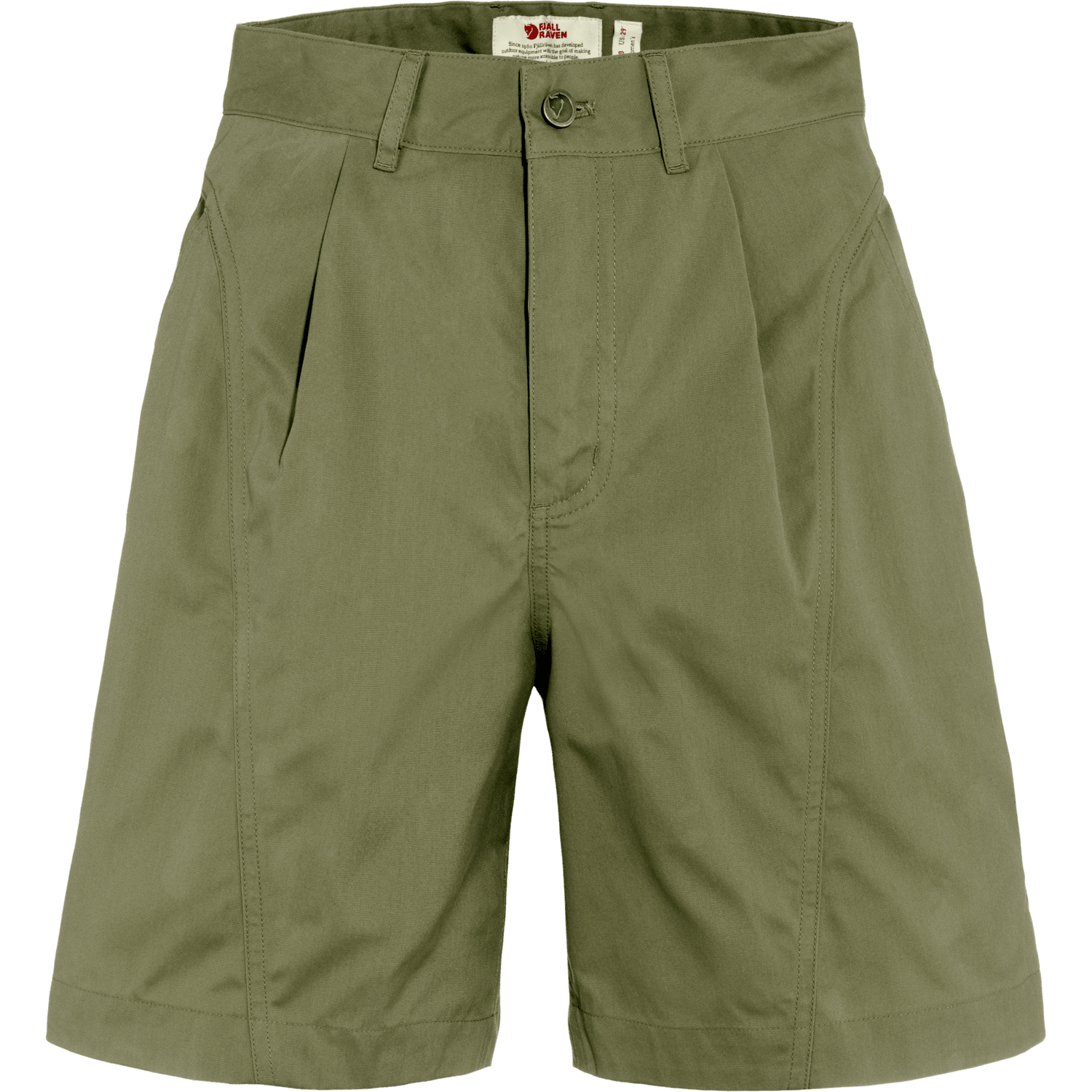 Fjällräven W's Vardag Shorts - Recycled Polyester & Organic Cotton Green Pants