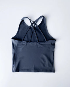 Népra W's Venus Crop Top - Oeko-tex 100 Standard Certified Polyamide Black Shirt
