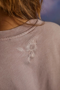 Maloja W's VurzaM. Natural Dye Sweatshirt - 100% Organic Cotton Rosewood Natural Dye Shirt