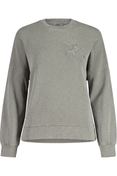 Maloja W's VurzaM. Natural Dye Sweatshirt - 100% Organic Cotton Boulder Natural Dye Shirt