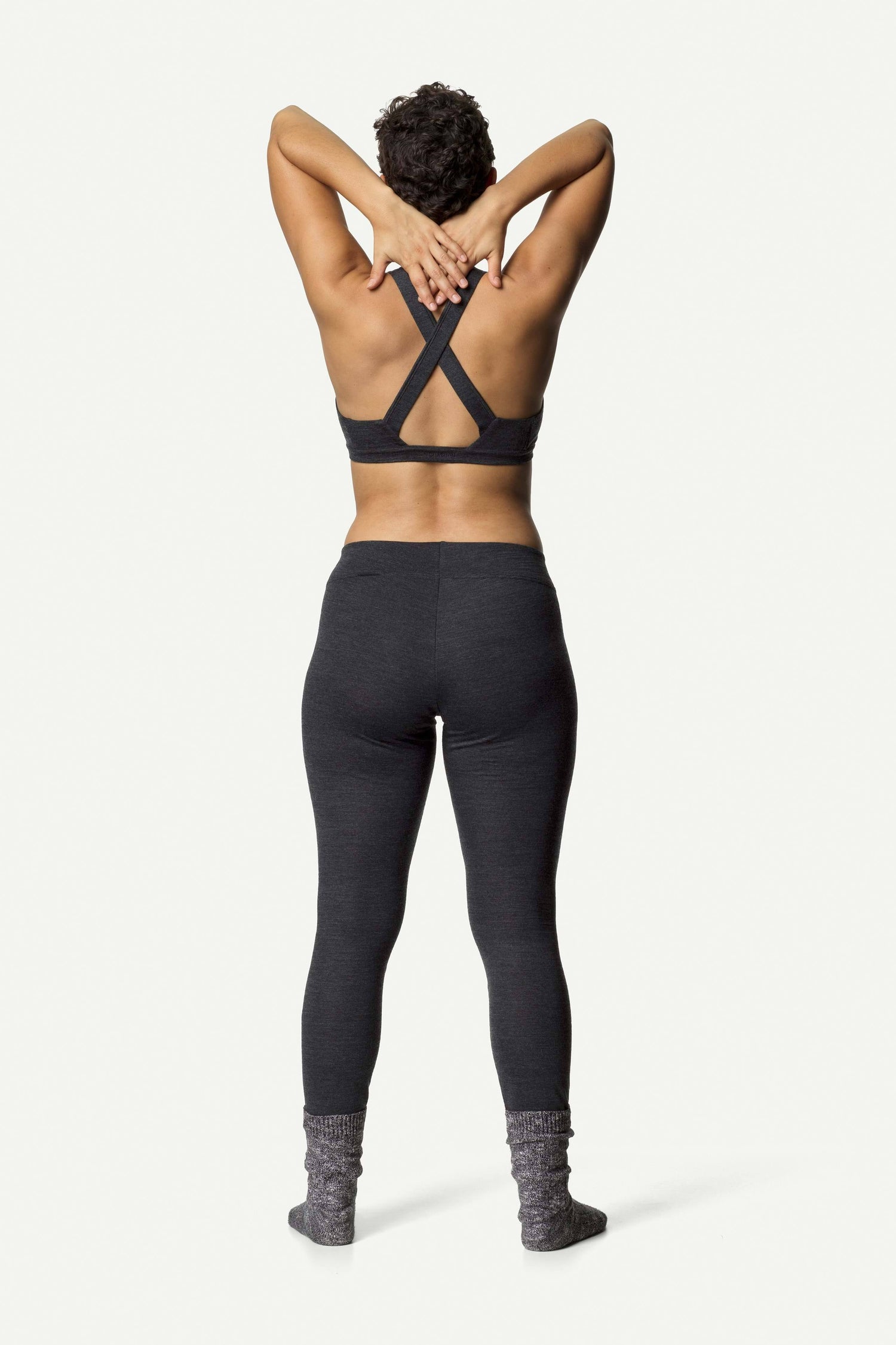 DEVOLD Sports bra BERLE in merino wool in black