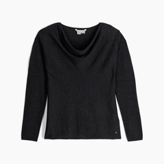 Royal Robbins W's Westlands Cowl - Merino wool & Recycled polyester Charcoal Htr Shirt